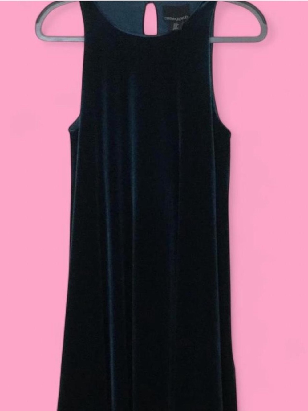 Velvet Swing Dress in Deep Green- Cynthia Rowley
